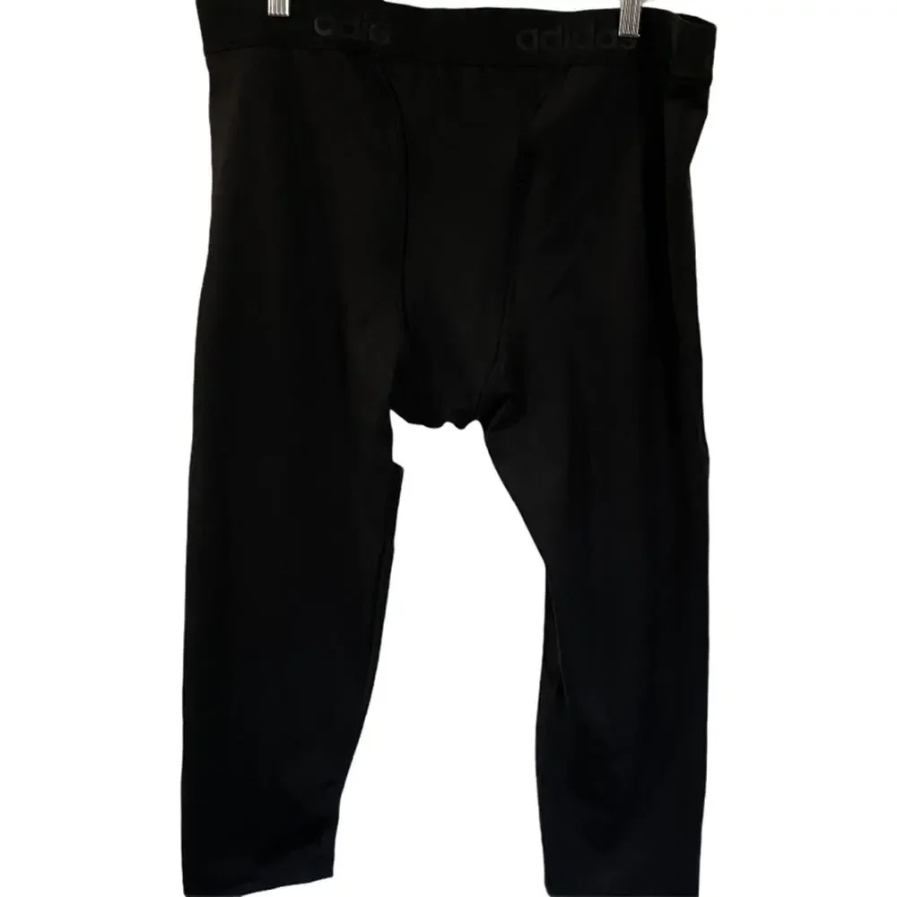 Adidas NBA Basketball Black Compression Pants Leggings Men'z 2XL New